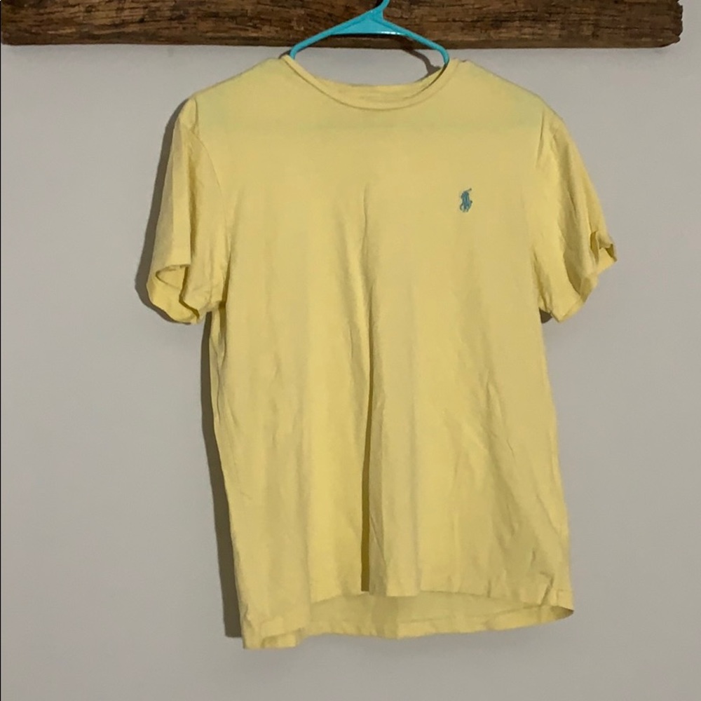 Yellow Ralph Lauren short sleeve shirt